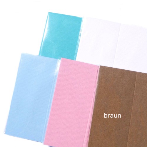 Tischkarten Kraftpapier braun 5 Stück